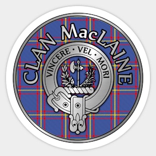 Clan MacLaine Crest & Tartan Sticker